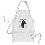 Great Dane (blue) History Design aprons