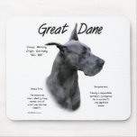 Great Dane (blue) History Design mousepads