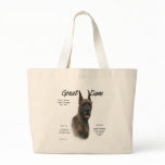 Great Dane (brindle) History Design bags