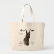 Great Dane (brindle) History Design Bag