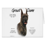 Great Dane (brindle) History Design cards