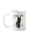 Great Dane (brindle) History Design mugs