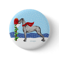 Great Dane Christmas Mail Black UC Pin