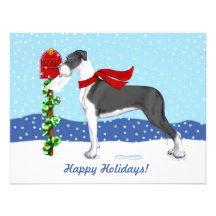 Great Dane Christmas Mail Mantle UC Invites