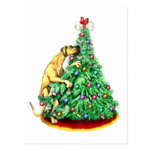 Great Dane Christmas Reach Goals Fawn UC Postcards