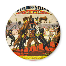Great Dane Circus Show Refrigerator Magnets