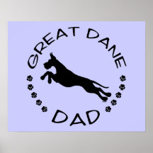 Great Dane Dad Jumper Poster