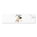 Great Dane (fawn) History Design bumper stickers