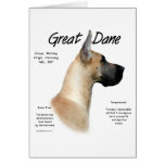 Great Dane (fawn) History Design cards