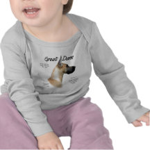 Great Dane (fawn) History Design Tee Shirts