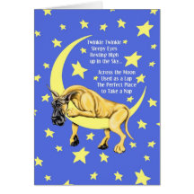 Great Dane Fawn Twinkle Greeting Card