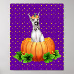 Great Dane Halloween Black Dane-O-Lantern Poster
