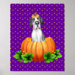Great Dane Halloween Mantle UC Dane-O-Lantern Poster