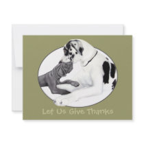 Great Dane Harle & Black Whisper Invitations