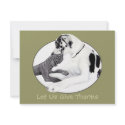 Great Dane Harle & Black Whisper invitations