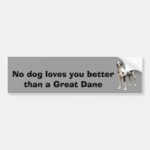 Great Dane Harlequin Bumper Sticker