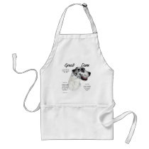 Great Dane (harlequin) History Design Aprons
