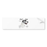 Great Dane (harlequin) History Design bumper stickers