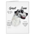 Great Dane (harlequin) History Design cards