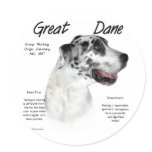 Great Dane (harlequin) History Design stickers