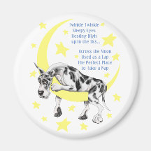 Great Dane HarlequinTwinkle Refrigerator Magnet