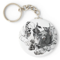 Great Dane Inseparable Keychain