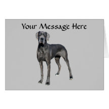Great Dane King of Dogs Greeting Card