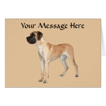 Great Dane King of Dogs Greeting Card