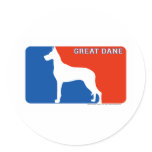 Great Dane Major League Dog Sticker