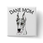 Great Dane Mom Harlequin Buttons