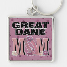 Great Dane MOM Keychains