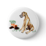 Great Dane Naughty Pup Brindle UC buttons