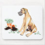 Great Dane Naughty Pup Fawn UC Mousepad