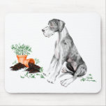 Great Dane Naughty Pup MerleB UC Mousepads