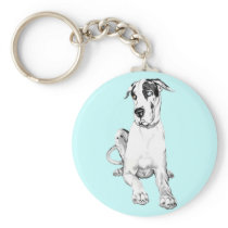 Great Dane Pouting Harlequin