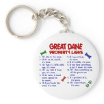GREAT DANE Property Laws 2 Keychains