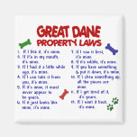 GREAT DANE Property Laws 2 Refrigerator Magnet