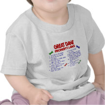 GREAT DANE Property Laws 2 Tee Shirts