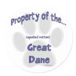 Great Dane Property Sticker