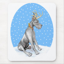 Great Dane Reindeer Christmas Black