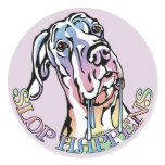 Great Dane Slop Happens Pastel UC stickers