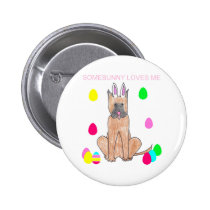 Great Dane Somebunny Loves Me buttons