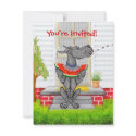 Great Dane SPIT Black invitations