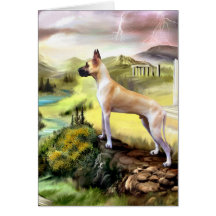 Great Dane Valley of Zeus Card - Customised