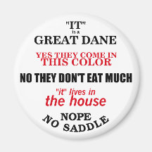 Great Dane Walking Answers Magnet