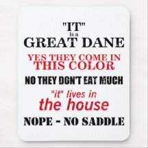 Great Dane Walking Answers Mouse Mat