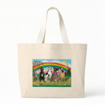 Great Danes (four) - Rainbow Bright Tote Bags