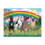 Great Danes (four) - Rainbow Bright