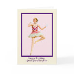 Great Granddaughter's Birthday Card with Ballet Da