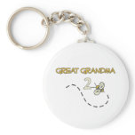 Great Grandma 2 Bee Keychains